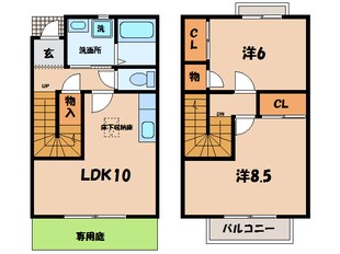 サニーコート亀沢の物件間取画像